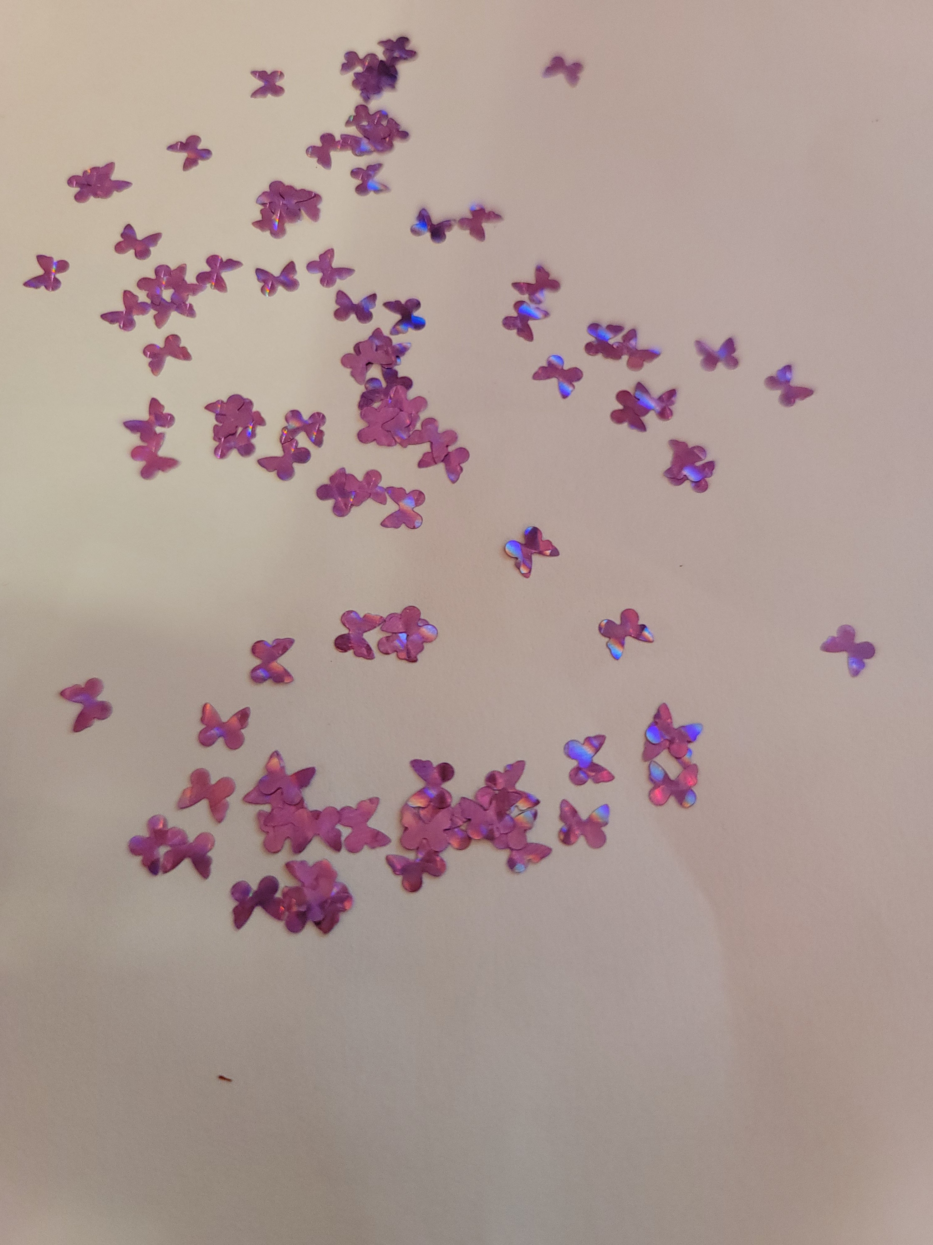 Shape Glitter- Purple Butterflies