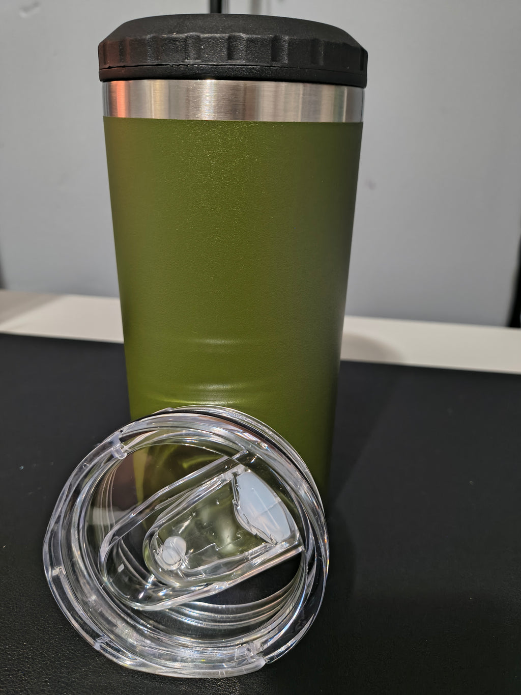 16oz -4 in 1 Powder Coated Can Cooler with Opener