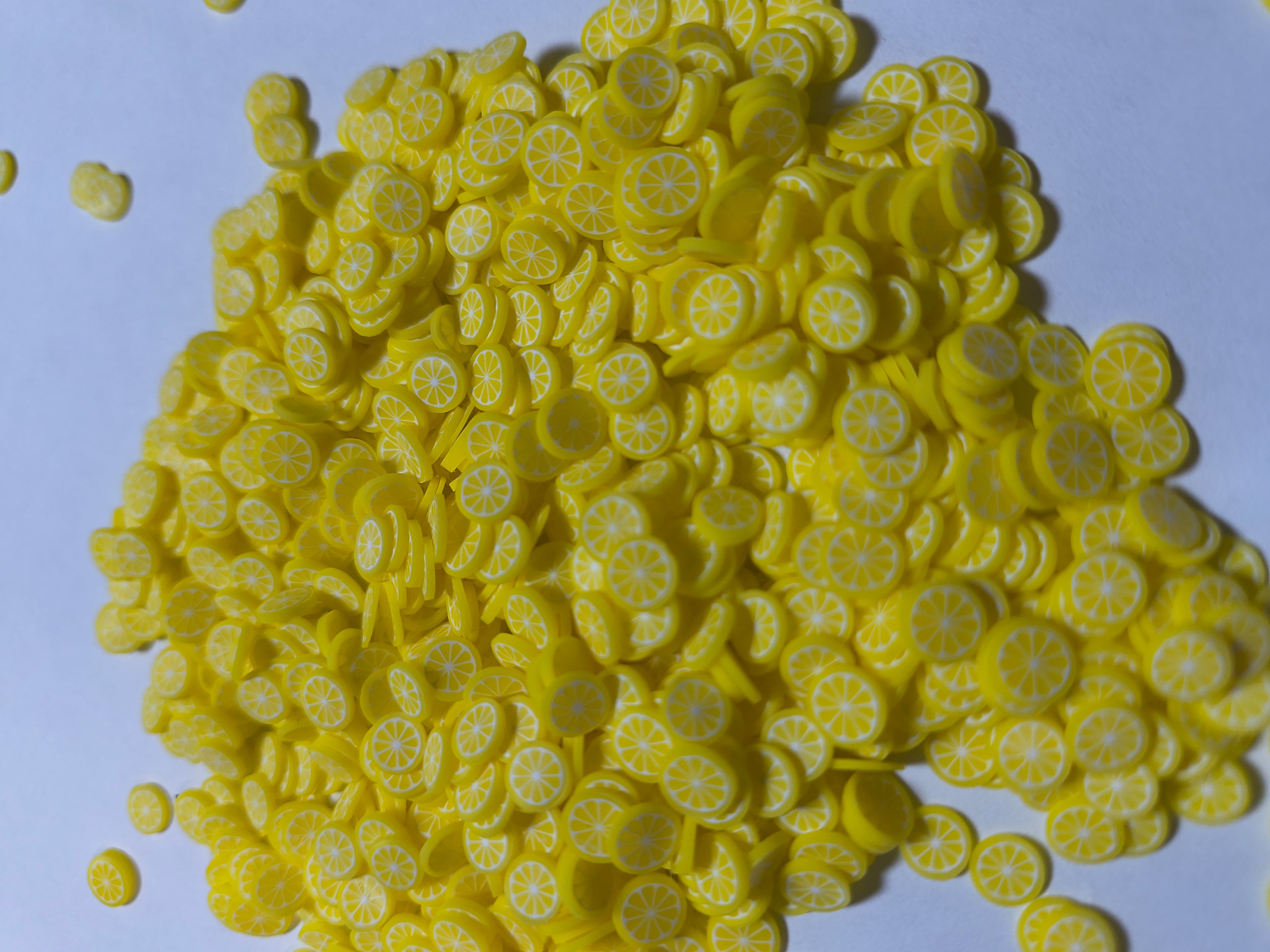Polymer clay - lemon