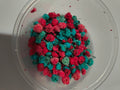 Red & Teal flower buds