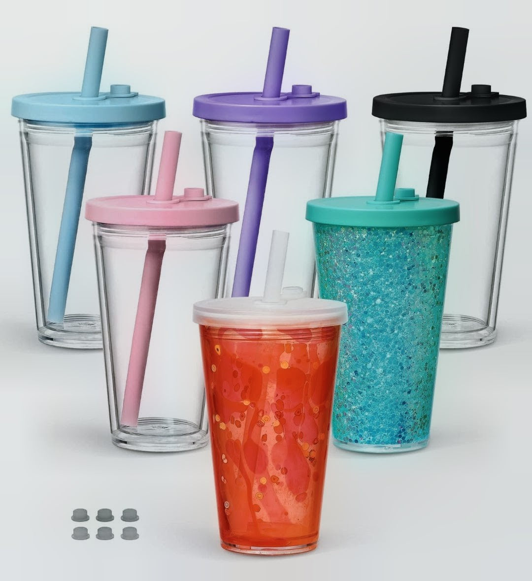 16 ounce boba style snowglobe